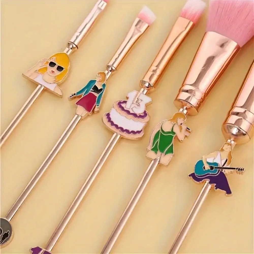Taylor Swift Makeup Brushes, 5 Piece Taylor Swift Makeup Brush Set